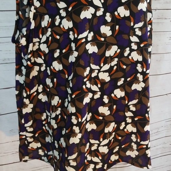 NWT Anne Klein african violet floral print tank - Picture 5 of 8